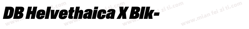 DB Helvethaica X Blk字体转换